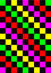 damier en couleurs , fpnd abstrait