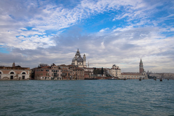 Views of the Giudecca Canal, Venice, Italy