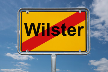 Ortstafel Wilster