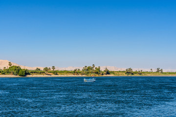 Obraz premium View of the Nile river in Luxor, Egypt