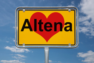 Ortstafel Altena