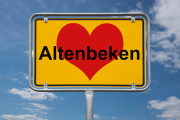 Ortstafel Altenbeken