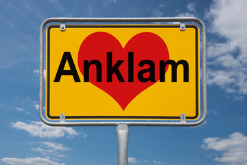 Ortstafel Anklam