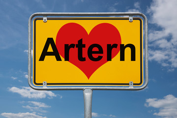 Ortstafel Artern