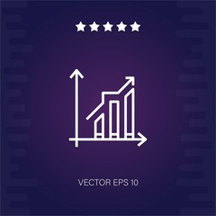 bars vector icon modern illustration