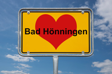 Ortstafel Bad Hönningen