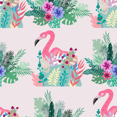 Flamingo pattern 1