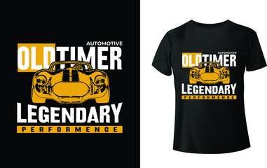 Old timer t shirt design