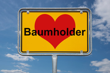 Ortstafel Baumholder
