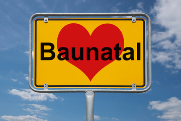 Ortstafel Baunatal