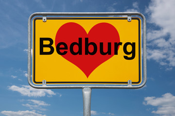 Ortstafel Bedburg