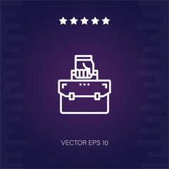 briefcase vector icon modern illustration