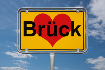 Ortstafel Brück