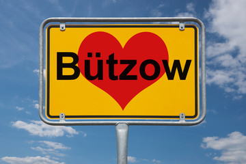 Ortstafel Bützow