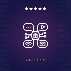 channel vector icon modern illustration