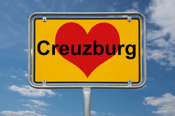 Ortstafel Creuzburg