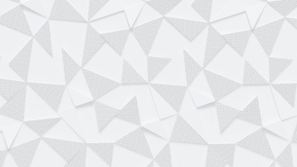 White abstract triangle background.