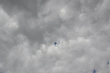  Dark sky. Dark clouds. Dark sky full of clouds before rain.