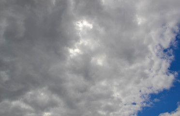  Dark sky. Dark clouds. Dark sky full of clouds before rain.