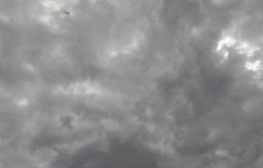  Dark sky. Dark clouds. Dark sky full of clouds before rain.