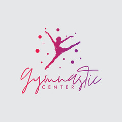 Artistic rhythmic gymnastic center logo