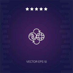 crypto vector icon modern illustration