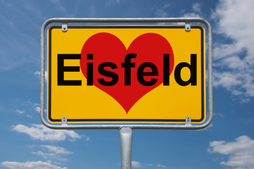 Ortstafel Eisfeld