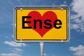 Ortstafel Ense