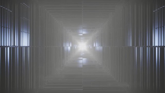 Purple Prismatic Reflectorized Passage 4k uhd 3d illustration background