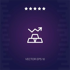 gold vector icon modern illustration