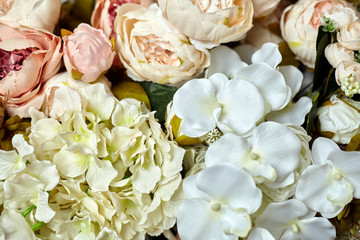 Artificial flower background valentine, wedding, romantic, marriage day