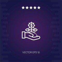 bank vector icon modern illustration