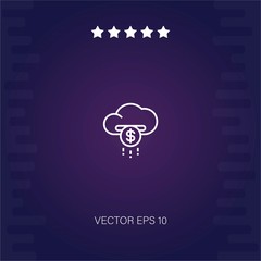 cloud vector icon modern illustration