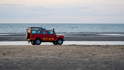 truck on the beach