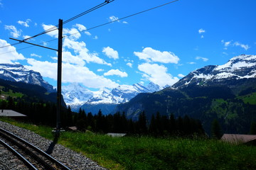 railway in the alps