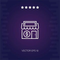 shop vector icon modern illustration