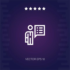 skills vector icon modern illustration