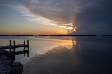 Naklejka na ściany i meble Sunset in Islamorada - Florida Keys