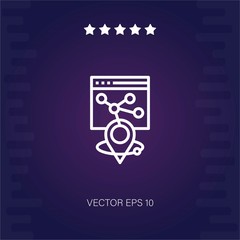 gps vector icon modern illustration