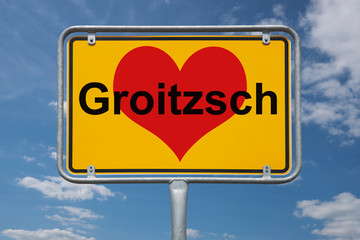 Ortstafel Groitzsch
