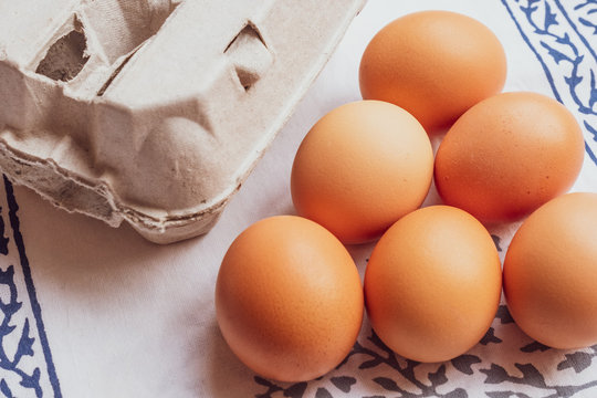 eggs and an egg box
