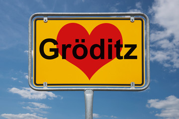 Ortstafel Gröditz