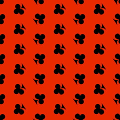 Fototapeta premium Poker card suit seamless pattern background. Can be used for wallpaper,fabric, web page background, surface texture.Abstract vector backround.