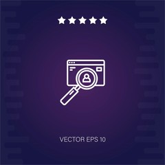 case study vector icon modern illustration