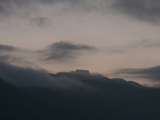 fog in the mountains