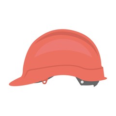 Hard hat for industry safety concept. Construction helmet icon - vector illustration.