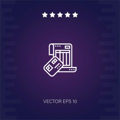debit vector icon modern illustration