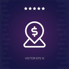 dollar vector icon modern illustration
