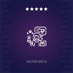 influencer vector icon modern illustration