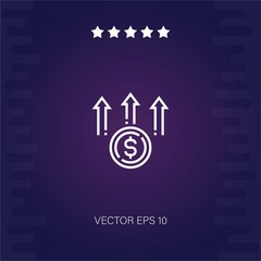 investment vector icon modern illustration